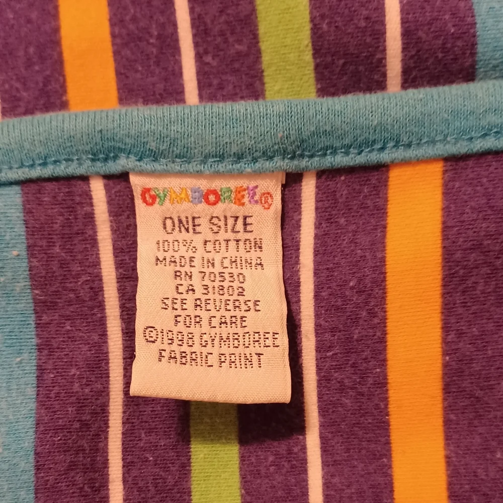 Gymboree Baby Unisex New Vintage Rainbow Tag Blanket Triathlon